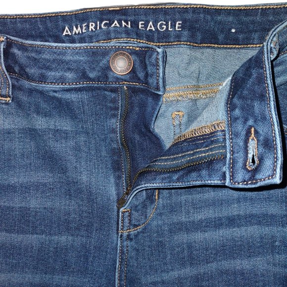 American Eagle Super Stretch Skinny Kick Boot Jeans 18 Long - Picture 3 of 11